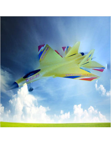 Avión RC NVVSDEKQ Su-27 2 Canales 2.4GHz para Principiantes