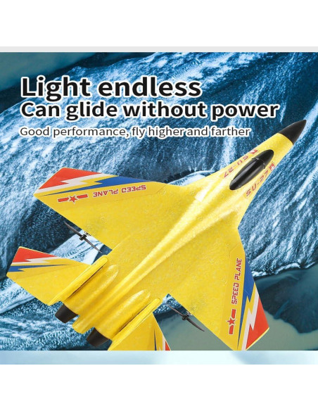 Avión RC NVVSDEKQ Su-27 2 Canales 2.4GHz para Principiantes