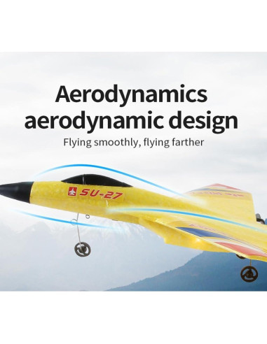 Avión RC NVVSDEKQ Su-27 2 Canales 2.4GHz para Principiantes