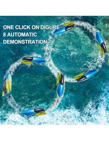 Barco RC 4DRC S4 Control Remoto 32 km/h 2 Baterías