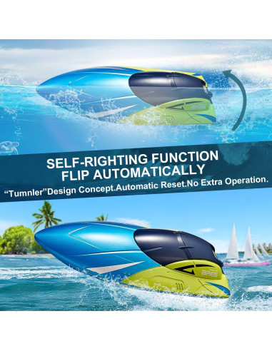 Barco RC 4DRC S4 Control Remoto 32 km/h 2 Baterías