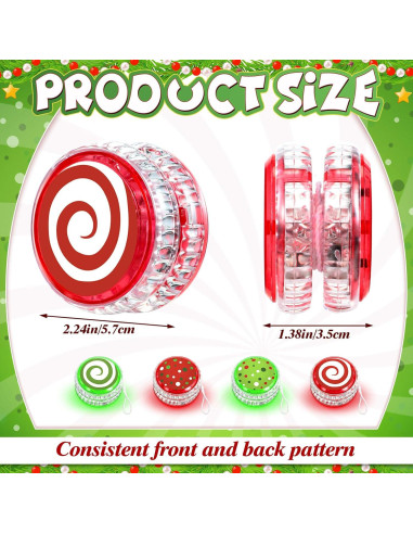 Yoyo LED Woanger 24 Pcs Multicolor para Adultos y Niños