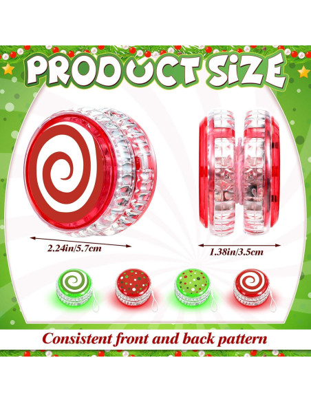 Yoyo LED Woanger 24 Pcs Multicolor para Adultos y Niños