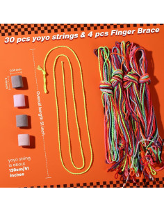 Cuerdas de Yoyo HNYYZL 30 Piezas 130 cm 10 Colores 2