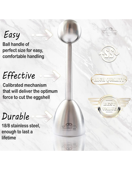 Cortador de Huevos NobleEgg de Acero Inoxidable - Semi Automático