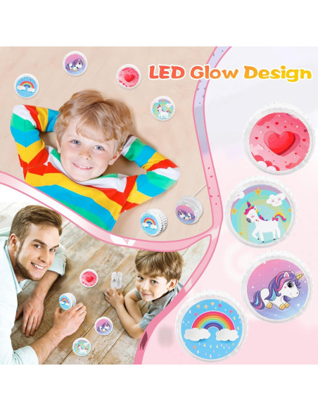 16 Yoyos Iluminados para Niños Octaday - Unicornio y Arcoíris