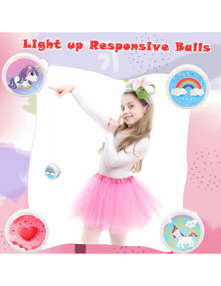 16 Yoyos Iluminados para Niños Octaday - Unicornio y Arcoíris