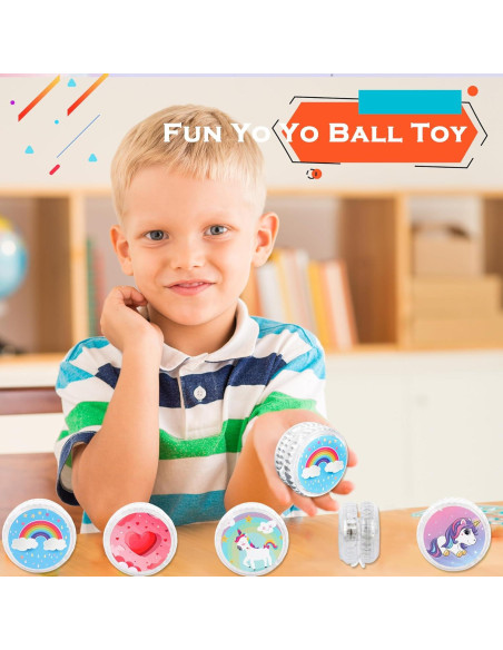 16 Yoyos Iluminados para Niños Octaday - Unicornio y Arcoíris