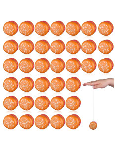 36 Yoyos Hamburguesa de Plástico para Niños - Juguetes de Fiesta