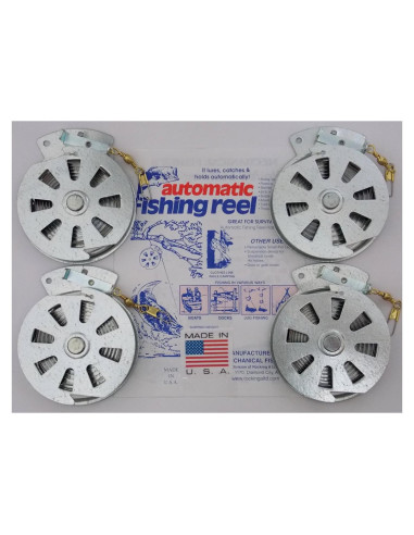 4 Carretes de Pesca Automáticos Yo Yo Reel - Acero Inoxidable