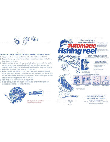 4 Carretes de Pesca Automáticos Yo Yo Reel - Acero Inoxidable