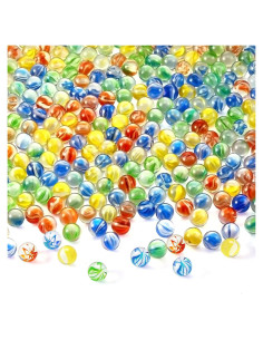 Canicas de Vidrio Lewtemi 1500 Pcs Ojos de Gato 1.4 cm