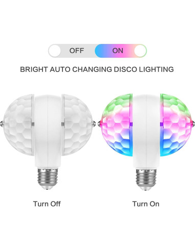 Luz de Disco LED MINO ANT C-50 Multicolor para Fiestas