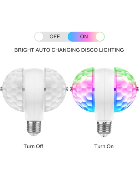 Luz de Disco LED MINO ANT C-50 Multicolor para Fiestas