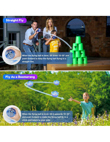 Bola Voladora Hoofun Rosa 8.5 cm Juguete para Niños