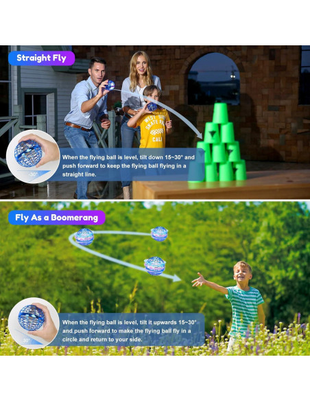 Bola Voladora Hoofun Rosa 8.5 cm Juguete para Niños