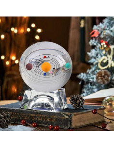 Bola del Sistema Solar Zulux 80mm con Base LED 2