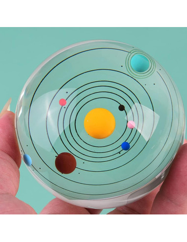 Bola del Sistema Solar Zulux 80mm con Base LED