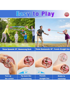 Bola Voladora HONBQYCC TSM006 con Luz RGB y Control Remoto 2