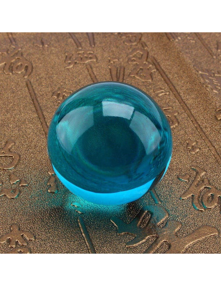 Esfera de Cristal K9 Azul Real Yosoo con Base 40mm