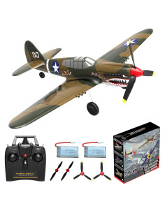 Avión RC ANBURI P-40 Warhawk 35.56 cm Listo para Volar