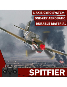 Avión RC ANBURI P-40 Warhawk 35.56 cm Listo para Volar 2