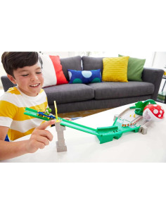 Juego de Pista Piranha Plant Hot Wheels Mario Kart Yoshi 2