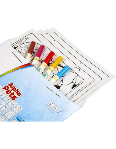 Set de Coloreado Crayola Color Wonder Alpha Pets 24 Páginas