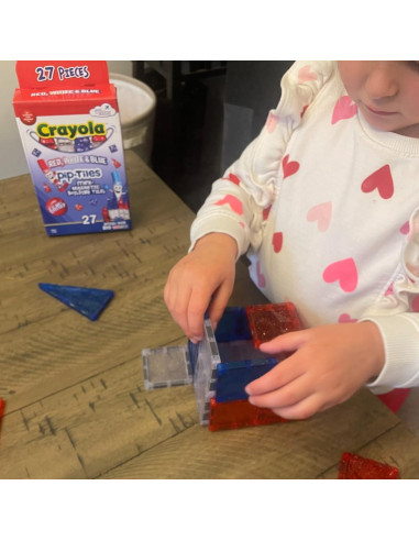 Azulejos Magnéticos Crayola 27 Piezas Rojo, Blanco y Azul