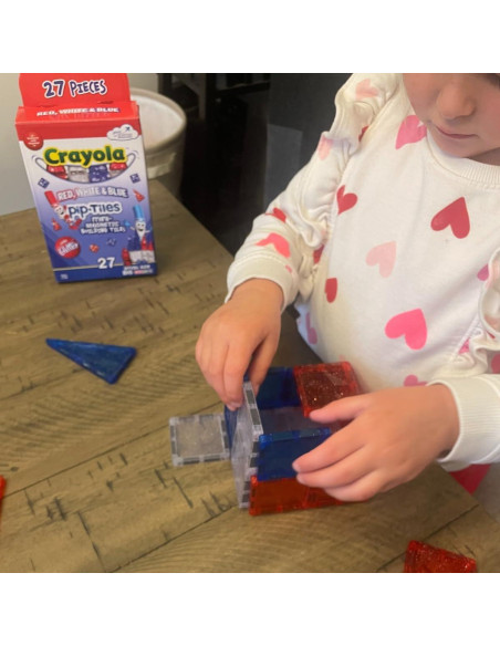 Azulejos Magnéticos Crayola 27 Piezas Rojo, Blanco y Azul
