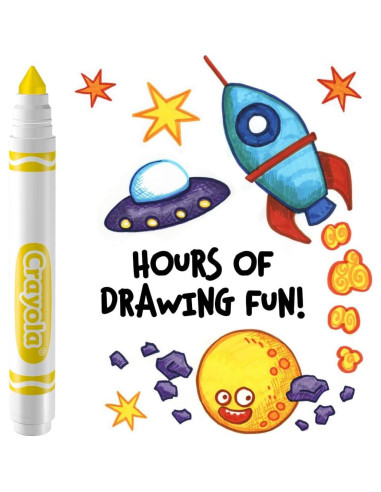 Marcadores Lavables Crayola Amarillo 12 Piezas Anchos