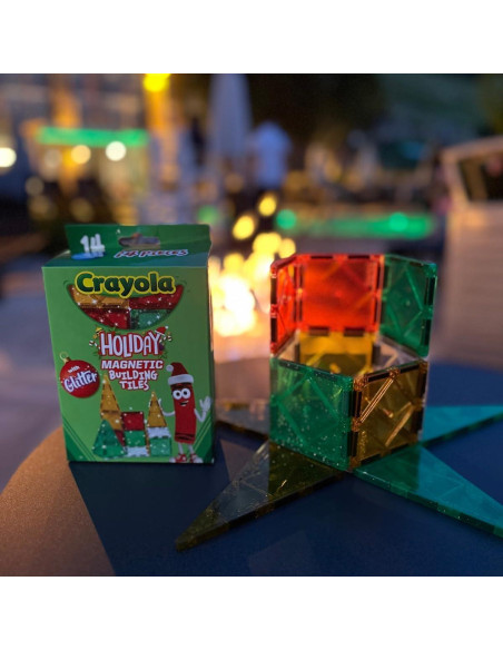 Azulejos Magnéticos Crayola Brillo Navideño, Set 14 Piezas