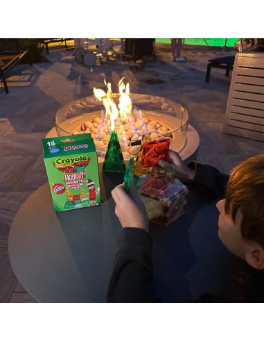 Azulejos Magnéticos Crayola Brillo Navideño, Set 14 Piezas