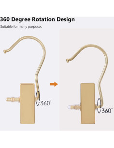 Ganchos para Botas BEWISHOME 50 Pcs Dorados Antideslizantes 2