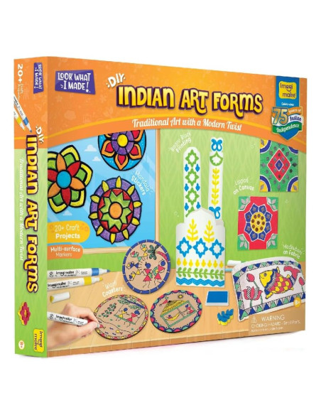Kit de Manualidades Imagimake - Arte Indio para Niños 8+