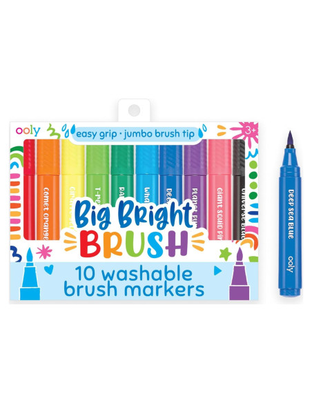 Marcadores Lavables Ooly Jumbo 10 Colores para Niños