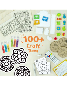 Kit de Manualidades Imagimake - Arte Indio para Niños 8+ 2