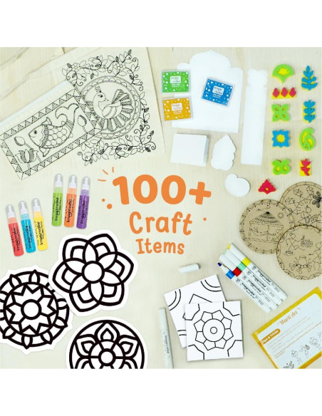 Kit de Manualidades Imagimake - Arte Indio para Niños 8+