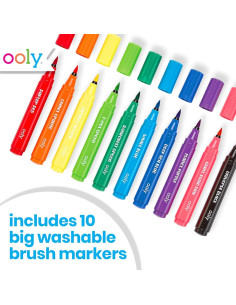 Marcadores Lavables Ooly Jumbo 10 Colores para Niños 2