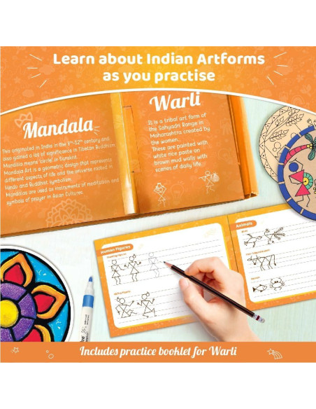 Kit de Manualidades Imagimake - Arte Indio para Niños 8+