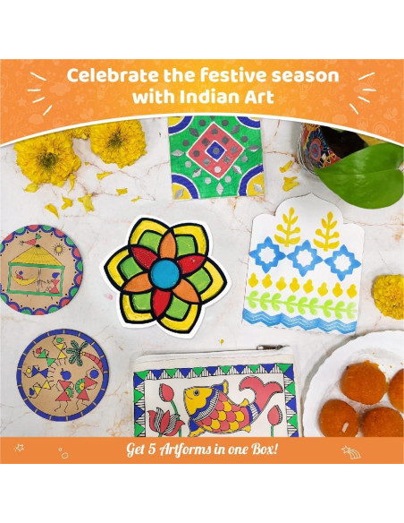 Kit de Manualidades Imagimake - Arte Indio para Niños 8+