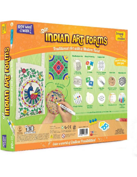 Kit de Manualidades Imagimake - Arte Indio para Niños 8+