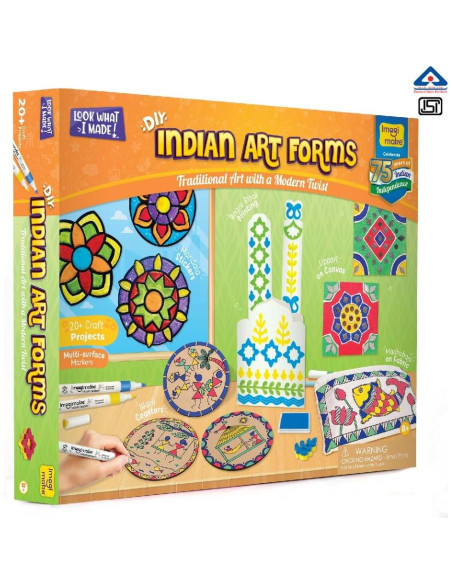 Kit de Manualidades Imagimake - Arte Indio para Niños 8+