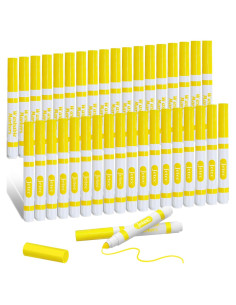 Marcadores Amarillos Lavables Janlaugh 36 Pcs Punta Cónica