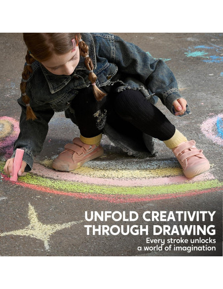 Juego de 16 Tizas Lavables JOYIN Multicolor para Niños