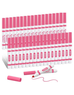 Marcadores Lavables Janlaugh 36 Pcs Rosa Punta Cónica