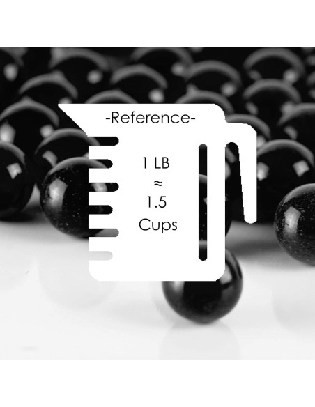 Relleno de Jarrón CYS EXCEL 12,7 kg Perlas de Vidrio Negro