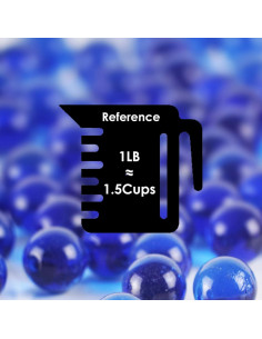 Relleno de Jarrón de Vidrio Azul Cobalto CYS EXCEL 12.7 kg 2