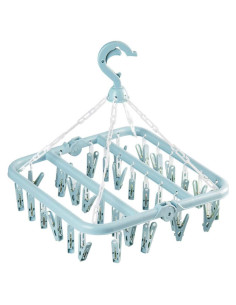 Perchas Plegables Fanghome con 32 Clips para Secar Ropa