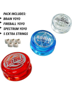 Yoyo Yomega Cerebro Fireball Spectrum LED para Niños 2